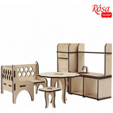Набір лялькових меблів ROSA TALENT „Кухня“ 2 класік 8 предметів (4823098517603)