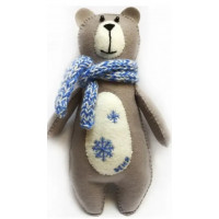 Декоративна іграшка із фетру ВДВ Ведмедик (ФН-89)