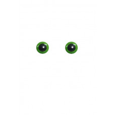 Оченята зелені (8mm) пластик Only, в уп. 2 шт. (8 EYES green)