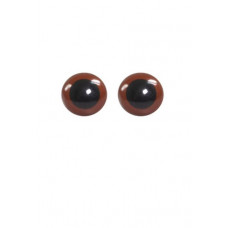 Оченята коричневі (14mm) пластик Only, в уп. 2 шт. (14 EYES brown)