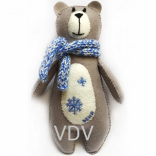 Декоративна іграшка з фетру ВДВ Ведмедик (ФН-89)