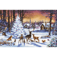 Набір для вишивання хрестиком LETISTITCH Різдвяний ліс (LETI 947)