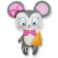 Декоративна іграшка з фетру ВДВ Мишка (ФН-96)