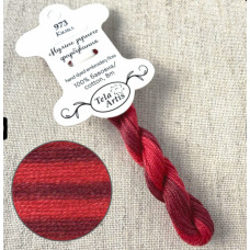 Муліне ручного забарвлення Tela Artis 973 Кизил