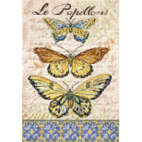 Набір для вишивання хрестиком LETISTITCH Вінтажні крила le-Papillions (LETI 975)