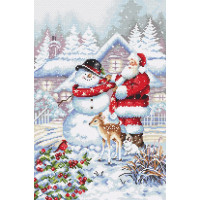 Набір для вишивання хрестиком LETISTITCH Сніговик і Санта (LETI L8015)