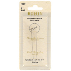 Набір голок для вишивання з кулькою Bohin, 62mm X 0.70mm, 2шт( 98997)