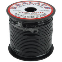 Плоский вініловий (пластиковий) шнур Pepperell, 2,4 мм, чорний (RX100-14)