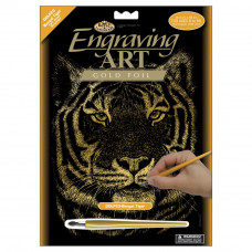 Набор для выцарапывания Royal Brush Gold Foil Engraving Art Kit, Бенгальский тигр (GOLF23)