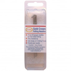 Набір голок для фелтингу Colonial Needle Gold Crown (CNFN38)