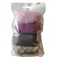 Набір вовни для валяння Лавка Художника №024 Сіро-рожеві тони (МШ-NK-024R)