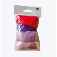 Набір вовни для валяння Лавка Художника №002 Червоно-бузкові тони (МШ-NK-002R)