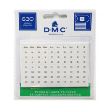 Наклейки для визначення кольору муліне DMC (6103/12)