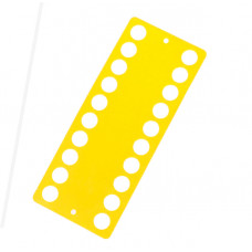 Пластиковий органайзер для ниток Only 20 отворів, жовтий (233402)