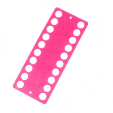 Пластиковий органайзер для ниток Only 20 отворів, рожевий (233406)