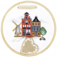 Набір для вишивки із п'яльцями Чарівна мить Амстердам (М-305)
