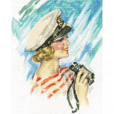 Набір для вишивання хрестиком РТО Білий кашкет (M464)
