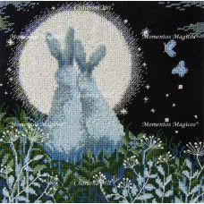 Набір для вишивання хрестиком Чарівна мить Місячні зайці (М-458)