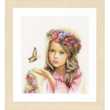 Набір для вишивання хрестиком LanArte Ангел з метеликами (PN-0164072)